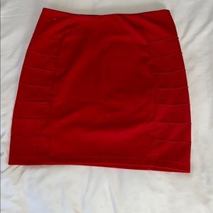 Red Mini Skirt